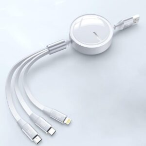三合一伸縮快充充電線