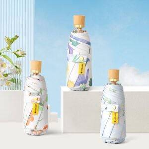 雙層黑膠五摺雨傘