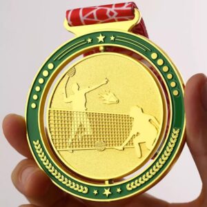 羽毛球金屬獎牌